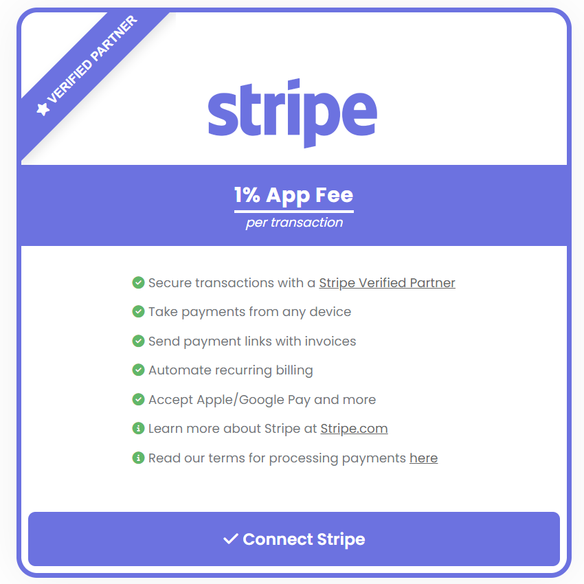Stripe Partnership with PropertySea